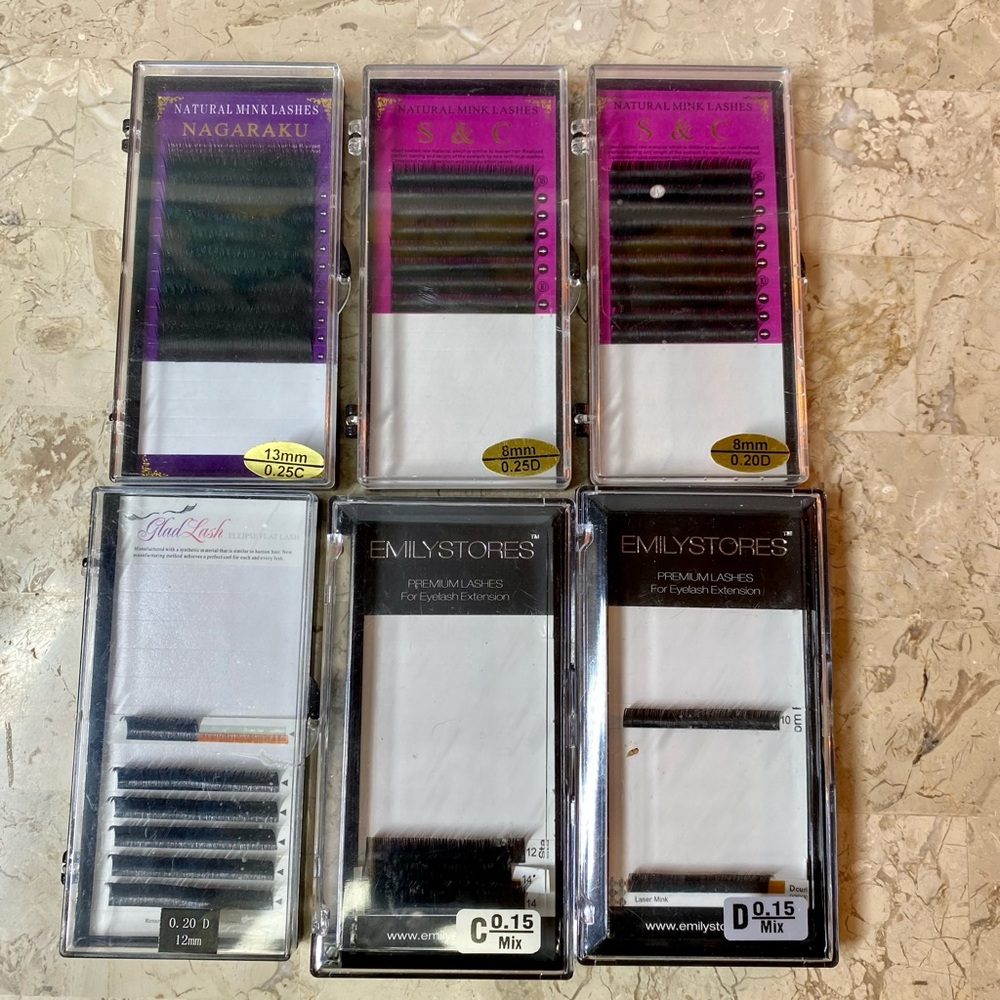 Classic Lashes Pack - Professional Lash Extensions Mixed Curl Weight & Sizes